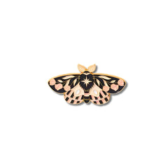 Pin Metálico Mariposa Astral Floral