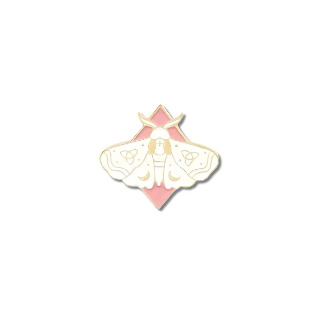 Pin Metálico Mariposa Mística Blanca