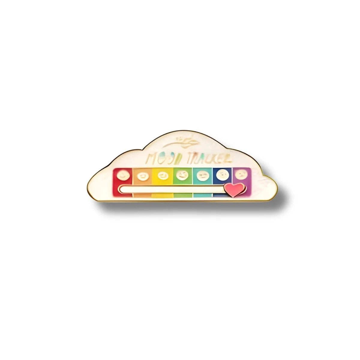 Pin Metálico Mood Tracker Nube Blanca