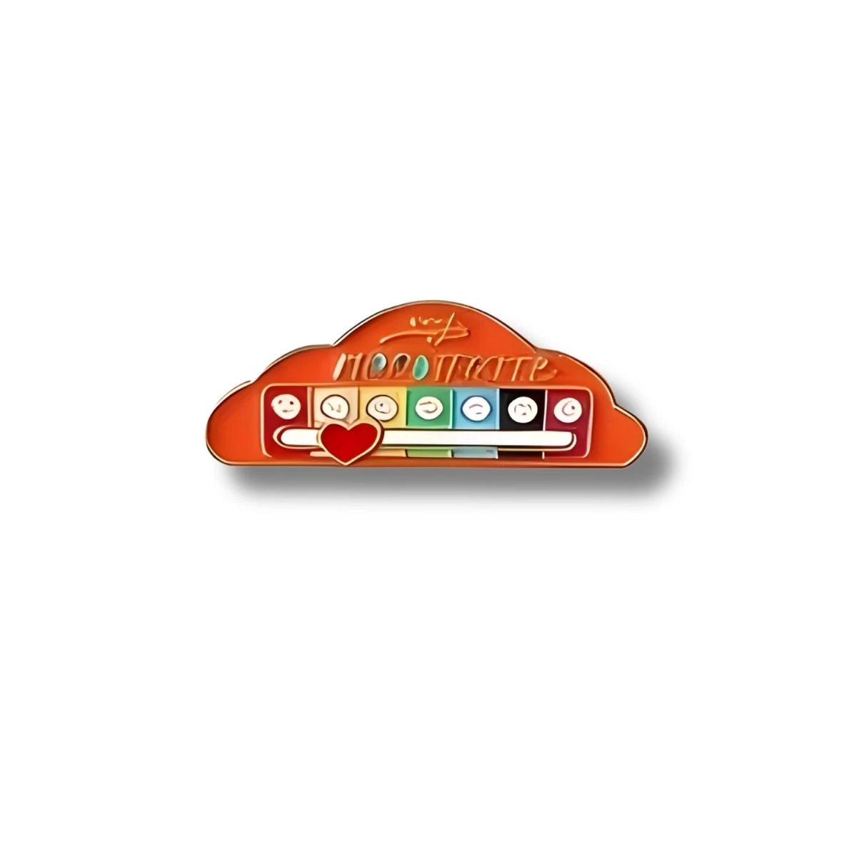 Pin Metálico Mood Tracker Nube Naranja