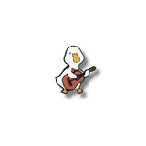 Pin Metálico Pato Guitarrista