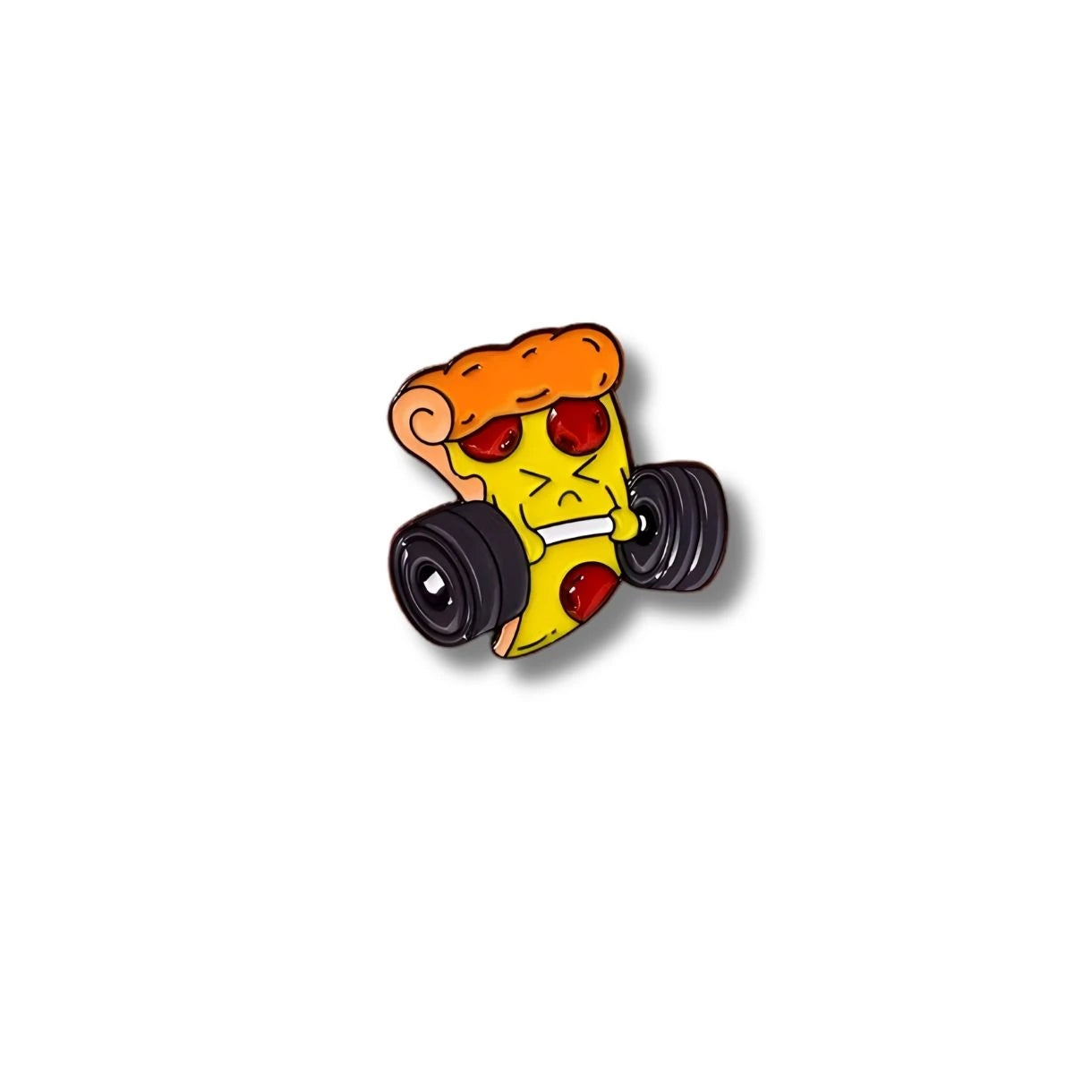 Pin Metálico Pizza Fitness Pesas