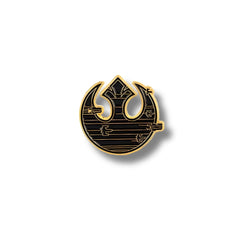 Pin Metálico Símbolo Alianza Rebelde Negro