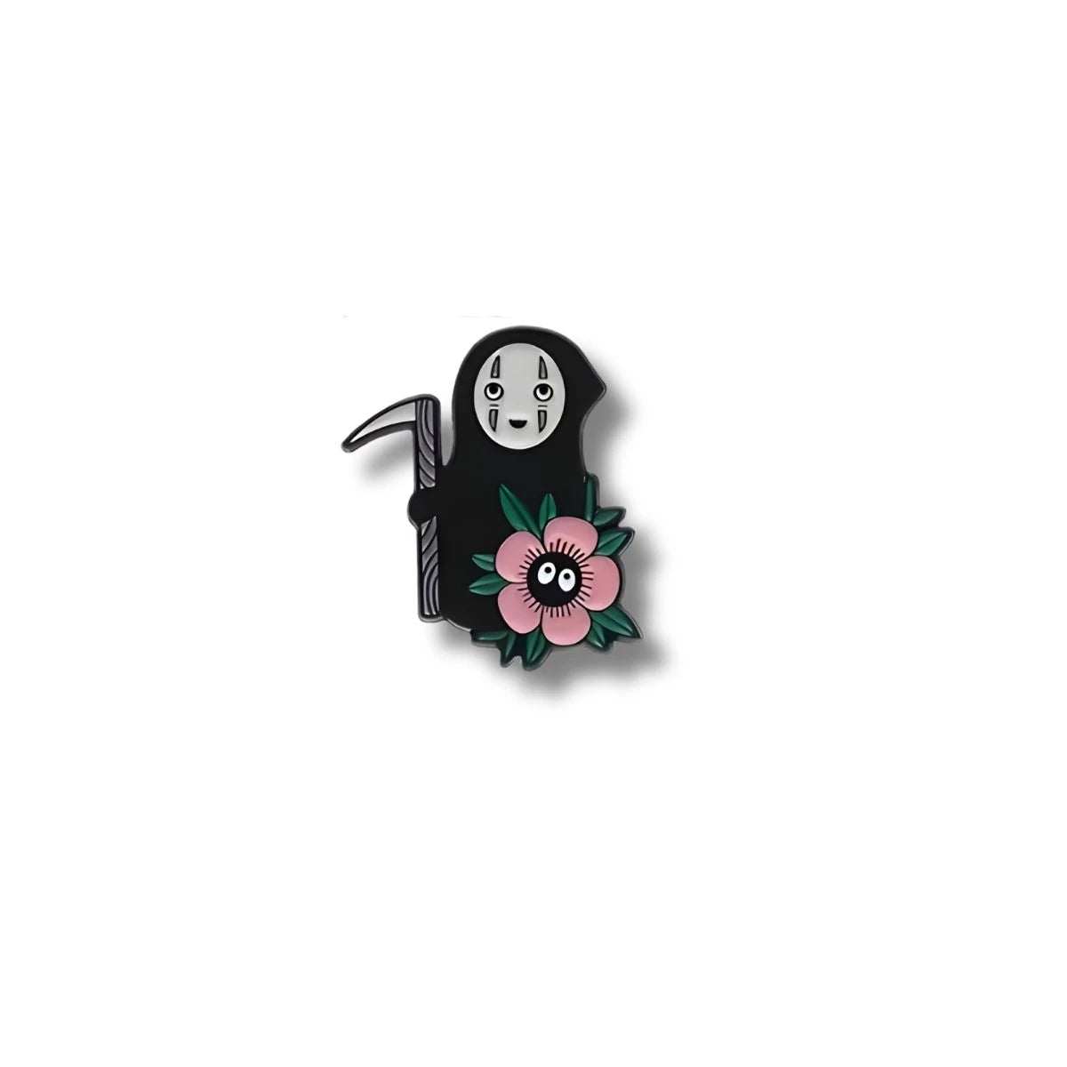 Pin Metálico Sin Cara con Flor