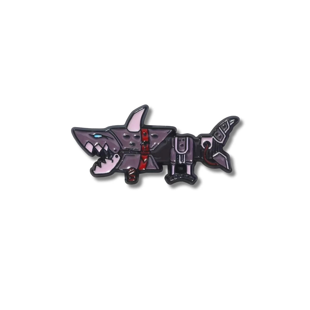 Pin Metálico Tiburón Cohete
