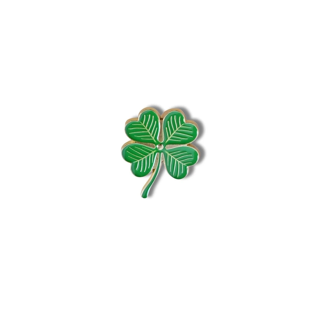 Pin Metálico Trébol de Cuatro Hojas de la Suerte
