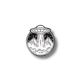 Pin Metálico Abducción Cósmica
