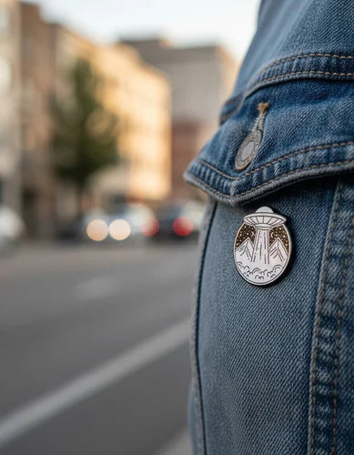 Pin Metálico Abducción Cósmica