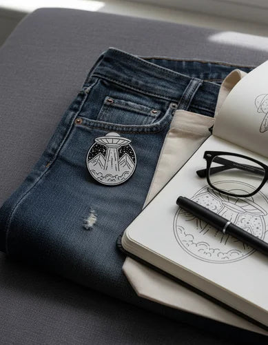 Pin Metálico Abducción Cósmica