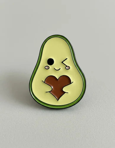 Pin Metálico Aguacate Coqueto