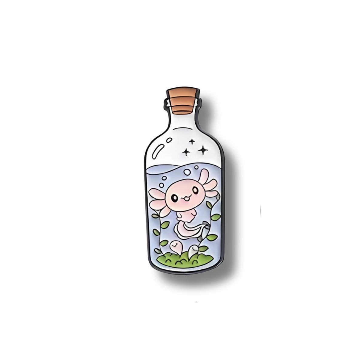 Pin Metálico Ajolote en Botella