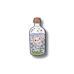 Pin Metálico Ajolote en Botella