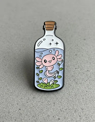 Pin Metálico Ajolote en Botella