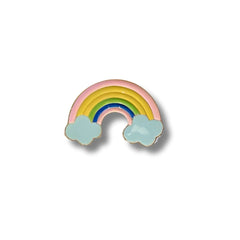 Pin Metálico Arcoíris con Nubes Pastel