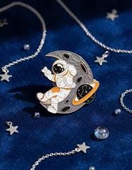 Pin Metálico Astronauta Lunar Chill