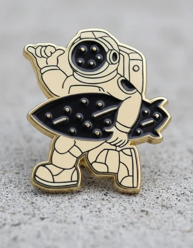 Pin Metálico Astronauta Surfero
