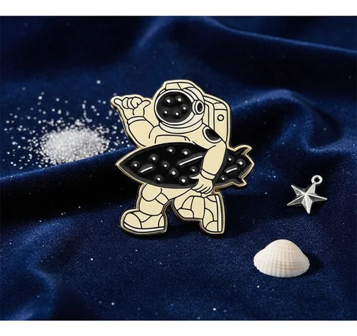 Pin Metálico Astronauta Surfero