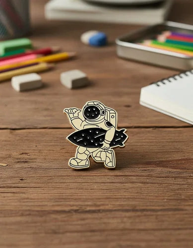 Pin Metálico Astronauta Surfero