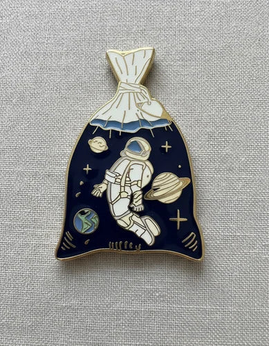Pin Metálico Astronauta en Bolsa
