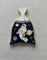 Pin Metálico Astronauta en Bolsa