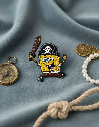 Pin Metálico Bob Esponja Pirata