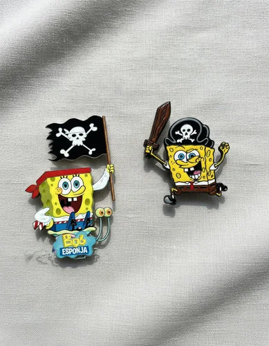 Pin Metálico Bob Esponja Pirata