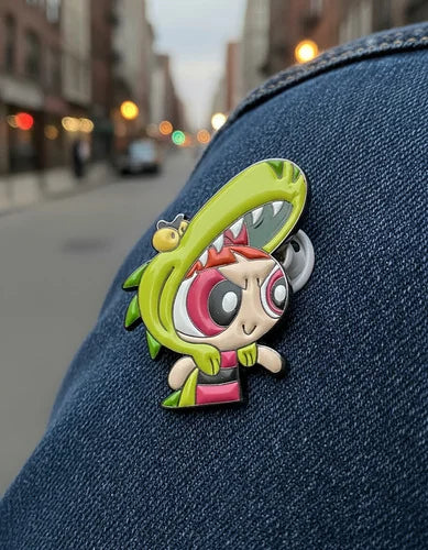 Pin Metálico Bombón Dinosaurio