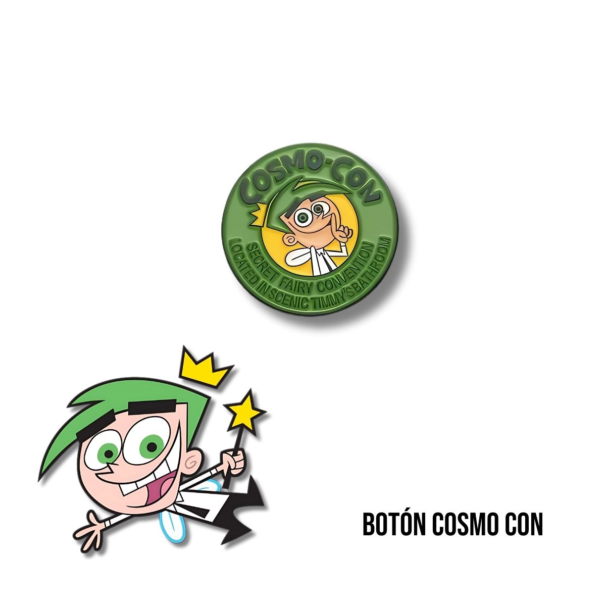 Pin Metálico Botón Cosmo Con