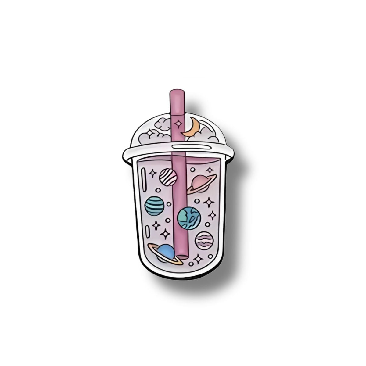 Pin Metálico Bubble Tea Galáctico