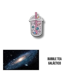 Pin Metálico Bubble Tea Galáctico