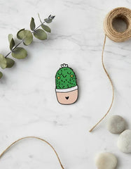 Pin Metálico Cactus Corazón Tierno