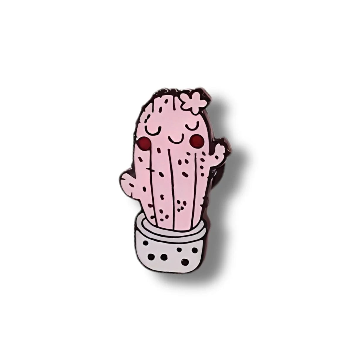 Pin Metálico Cactus Rosa Feliz