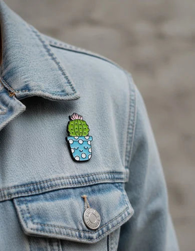 Pin Metálico Cactus Sonriente