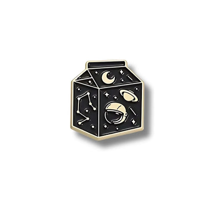 Pin Metálico Caja de Leche Universal