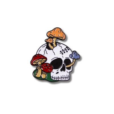 Pin Metálico Calavera Fungi