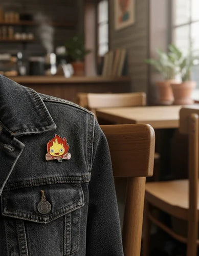 Pin Metálico Calcifer Fuego