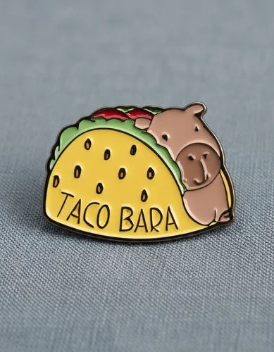 Pin Metálico Capibara Taco Bara