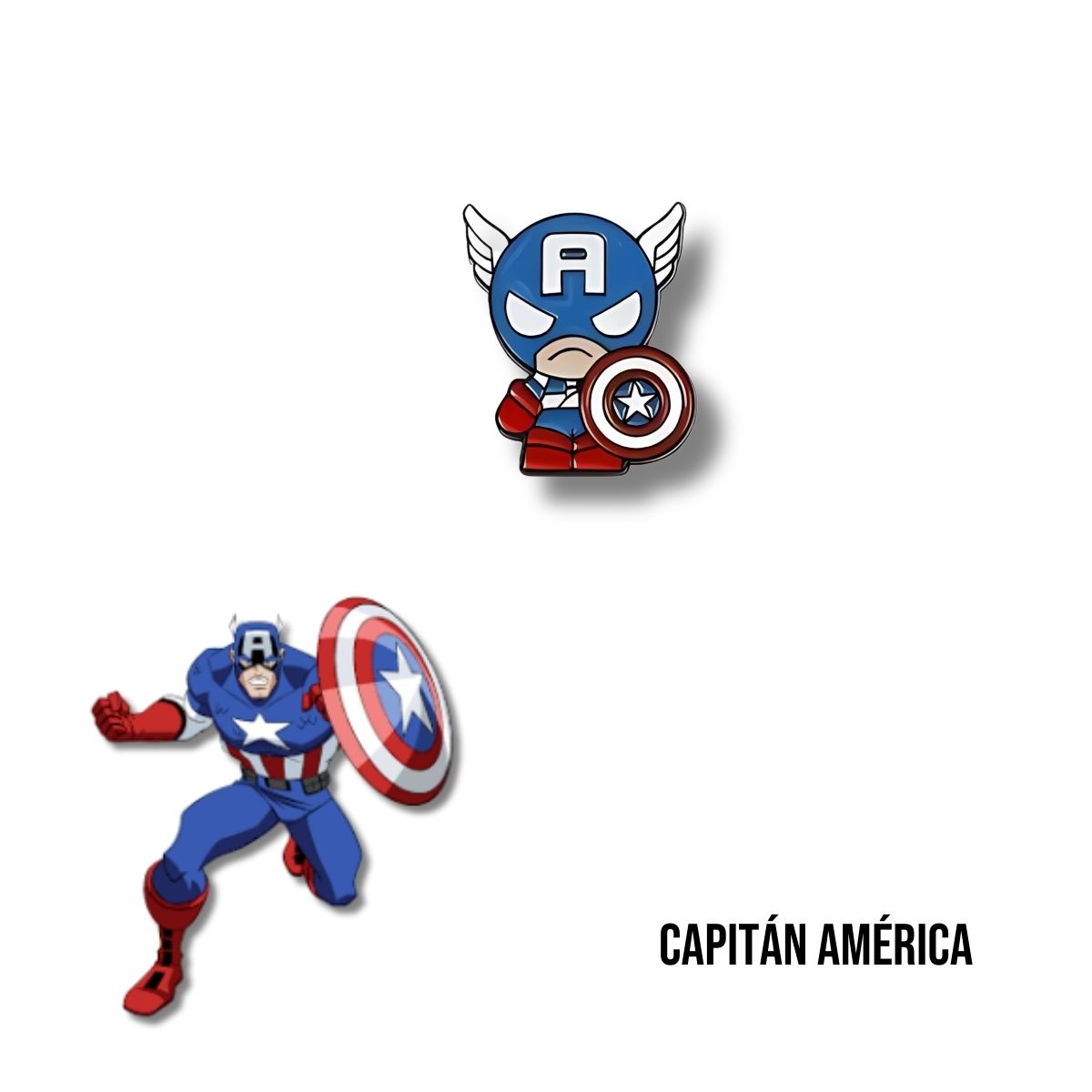 Pin Metálico Capitán América Uniformado