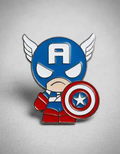 Pin Metálico Capitán América Uniformado