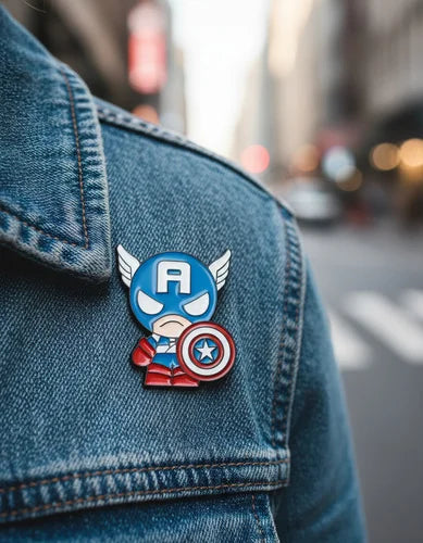 Pin Metálico Capitán América Uniformado