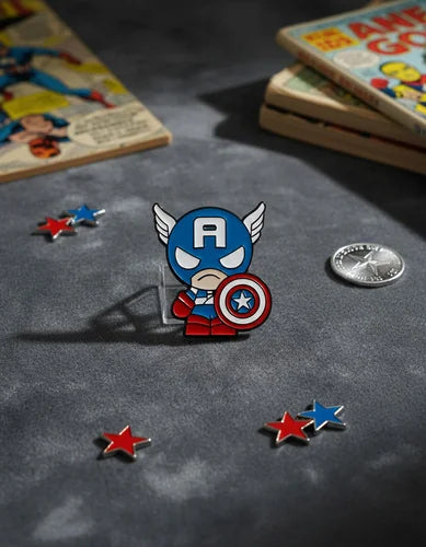 Pin Metálico Capitán América Uniformado