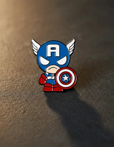 Pin Metálico Capitán América Uniformado