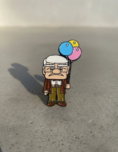 Pin Metálico Carl Fredricksen Globos
