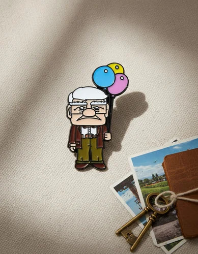 Pin Metálico Carl Fredricksen Globos