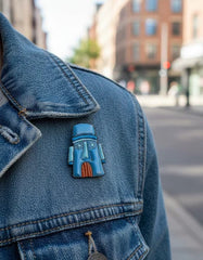 Pin Metálico Casa Calamardo