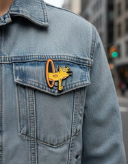 Pin Metálico Cat en Portal Naranja CatDog