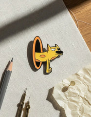 Pin Metálico Cat en Portal Naranja CatDog
