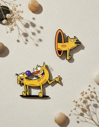 Pin Metálico Cat en Portal Naranja CatDog