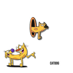 Pin Metálico Cat en Portal Naranja CatDog
