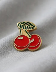 Pin Metálico Cerezas Vintage